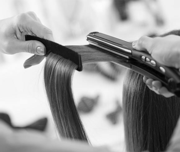 Get sleek hair in a snap: Temporary straightening.